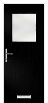 Merion Farmhouse Kensington Composite Front Door in Black