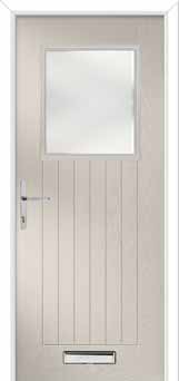 Merion Farmhouse Kensington Composite Front Door in Cream