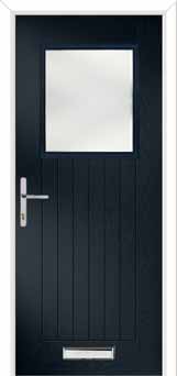 Merion Farmhouse Kensington Composite Front Door in Anthracite Grey