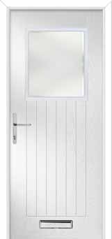 Merion Farmhouse Kensington Composite Front Door in White