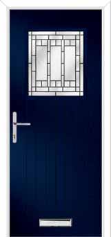 Merion Farmhouse New Orleans Composite Front Door in Blue