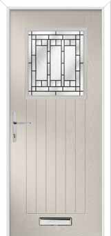 Merion Farmhouse New Orleans Composite Front Door in Cream