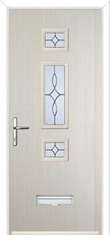 Mid 3 Square Flair Composite Door in Cream