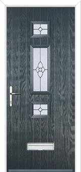 Mid 3 Square Finesse Composite Door in Anthracite Grey