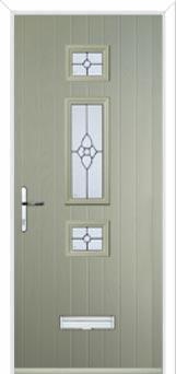 Mid 3 Square Finesse Composite Door in Pebble Grey