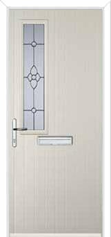 Mid Square (off set) Finesse Composite Front Door in Cream