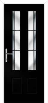 Oulton Aurora Composite Front Door in Black Brown