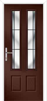 Oulton Aurora Composite Front Door in Darkwood