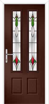 Oulton Beaumont Composite Front Door in Darkwood