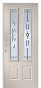 Oulton Crystal Harmony Composite Front Door in Cream