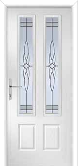 Oulton Crystal Harmony Composite Front Door in White
