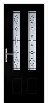 Oulton Clarity Composite Front Door in Black Brown
