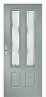 Oulton Diamond Cut Composite Front Door in Agate Grey