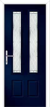 Oulton Diamond Cut Composite Front Door in Blue
