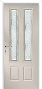 Oulton Diamond Cut Composite Front Door in Cream