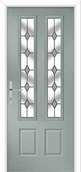 Oulton Drop Diamond Composite Front Door in Agate Grey