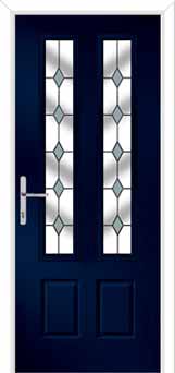 Oulton Drop Diamond Composite Front Door in Blue