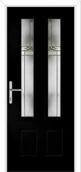 Oulton Element Composite Front Door in Black Brown