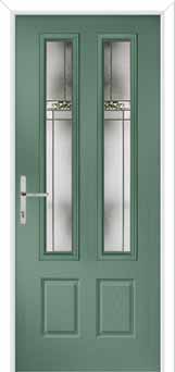 Oulton Element Composite Front Door in Chartwell Green
