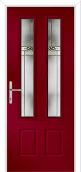 Oulton Element Composite Front Door in Red