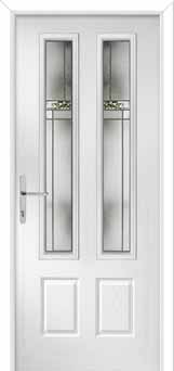 Oulton Element Composite Front Door in White