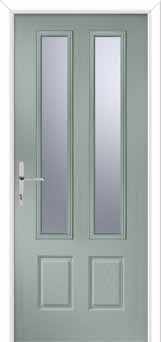 Oulton Glazed Composite Front Door in Agate Grey