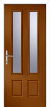 Oulton Glazed Composite Front Door in Oak