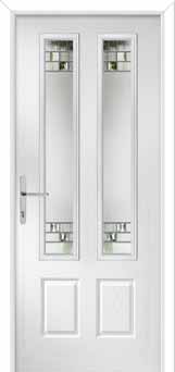 Oulton Horizon Composite Front Door in White