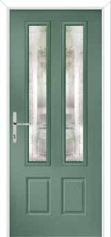 Oulton Havana Composite Front Door in Chartwell Green