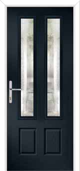 Oulton Havana Composite Front Door in Anthracite Grey