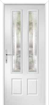 Oulton Havana Composite Front Door in White