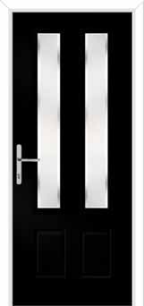 Oulton Kensington Composite Front Door in Black Brown