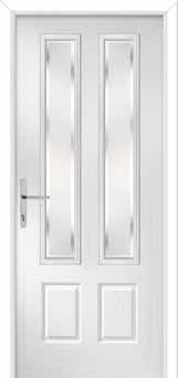 Oulton Kensington Composite Front Door in White
