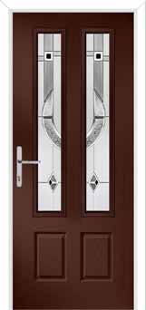 Oulton Modena Composite Front Door in Darkwood