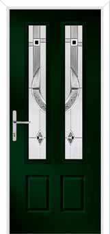 Oulton Modena Composite Front Door in Green