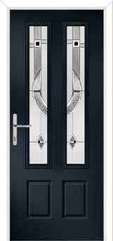 Oulton Modena Composite Front Door in Anthracite Grey