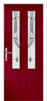 Oulton Modena Composite Front Door in Red