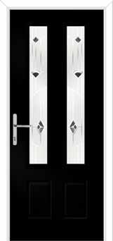 Oulton Murano Composite Front Door in Black Brown