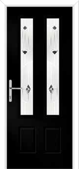 Oulton Murano Composite Front Door in Black