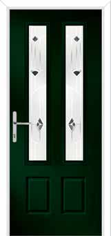 Oulton Murano Composite Front Door in Green