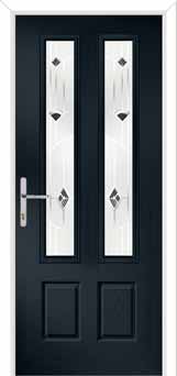 Oulton Murano Composite Front Door in Anthracite Grey