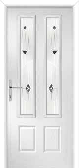 Oulton Murano Composite Front Door in White
