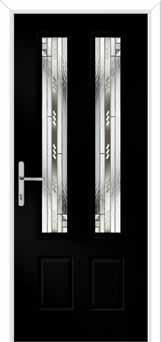 Oulton Matrix Composite Front Door in Black