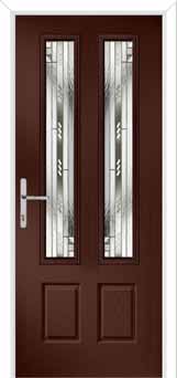 Oulton Matrix Composite Front Door in Darkwood