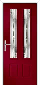 Oulton Matrix Composite Front Door in Red