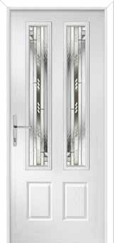 Oulton Matrix Composite Front Door in White