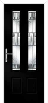 Oulton Prairie Composite Front Door in Black