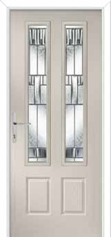 Oulton Prairie Composite Front Door in Cream