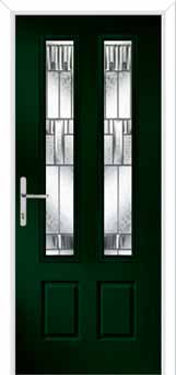 Oulton Prairie Composite Front Door in Green
