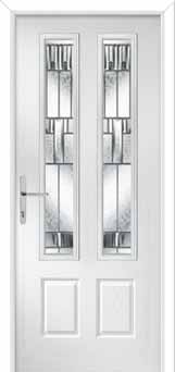 Oulton Prairie Composite Front Door in White
